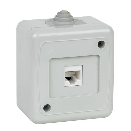 Соединитель розетка - 40501605 - Mete Enerji - для передачи данных / RJ45 / квадратный