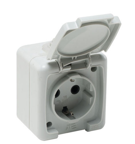 Настенная розетка - 40500505 - Mete Enerji - IP54 / 2 полюса / стандарта CEE 7/4