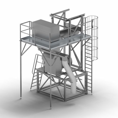 Очистительная установка с продувкой воздухом - Sweere - Food Processing Equipment BV - для пищевой промышленности / по индивидуальным замерам / с конвейером