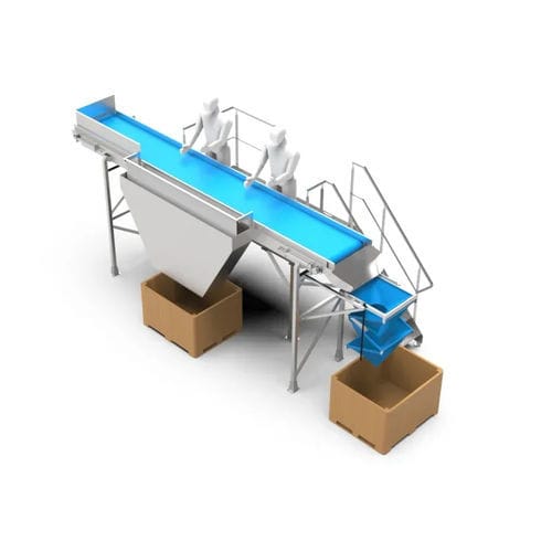 Стол для контроля для продуктов питания - Constructie Bruynooghe N.V. - роликовый
