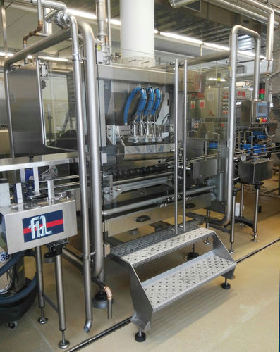 Наполнительная машина для резервуаров из стекла - FL-D.L.P - F.B.L. Food Machinery S.r.l. - для сливок / для продуктов питания / для пастообразных продуктов