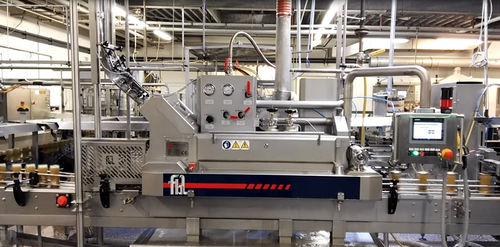 Линейное устройство закупорки бутылок - FL-350 - F.B.L. Food Machinery S.r.l. - вакуумное / автоматическое / для резервуаров из стекла