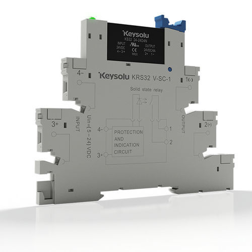Статическое реле 24 Vcc - KS32(DC) - Xiamen Jinxinrong Electronics Co., Ltd. - 12 Vcc / 60 Vcc / на DIN-рейке