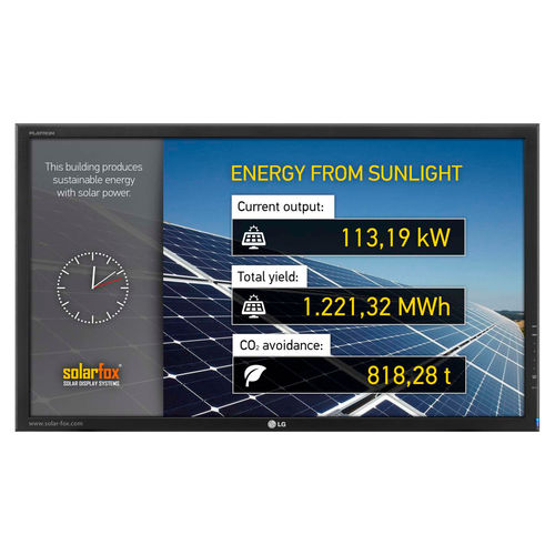 Табло для фотогальванических установок - SF-100 series - SOLARFOX® |  SOLEDOS GmbH - IPS / 1920x1080 / 1366x768
