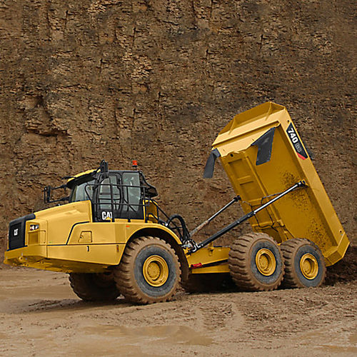 Шарнирный думпер - 740 GC - Caterpillar Equipment - дизельный / для строительства