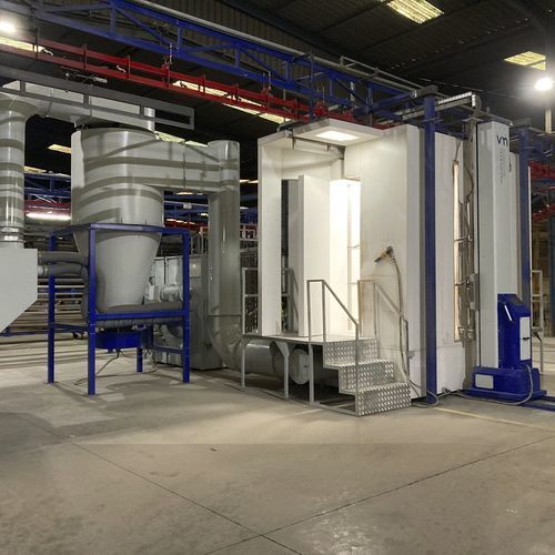 Закрытая камера напыления - VMPVC - VOGAMAKINA INDUSTRIAL PLANTS COMPANY Ltd. - для запасных частей / с фильтром / циклонная