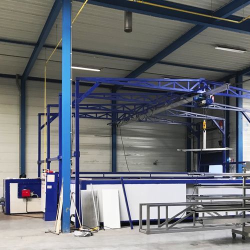 Линейный блок нанесения покрытия погружением - CRFREE - VOGAMAKINA INDUSTRIAL PLANTS COMPANY Ltd. - с ручным управлением / полуавтоматический