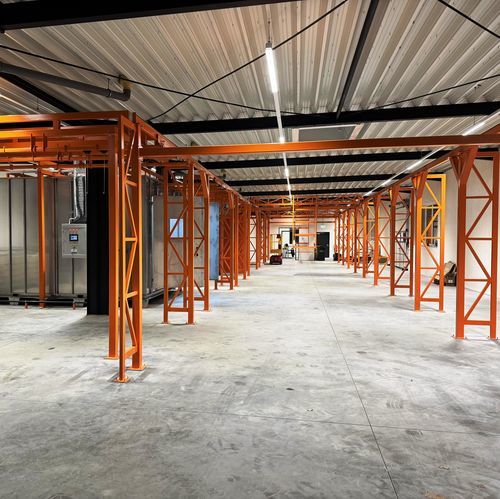 Линия порошковой окраски с ручным приводом - TRANSFER - VOGAMAKINA INDUSTRIAL PLANTS COMPANY Ltd. - автоматический / непрерывного действия / электростатический