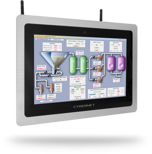 Панельный ПК с емкостным сенсорным экраном PCAP - iPC M12 - Cybernet - 12" / 1920x1080 / Intel® Celeron J1900
