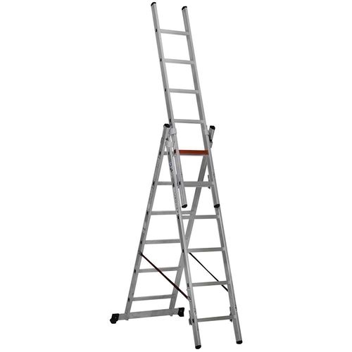 Выдвижная лестница из алюминия - TS  - CAGSAN  LADDERS - складная / раздвижная со шнуром / для обеспечения безопасности