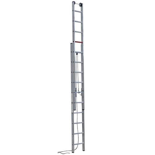 Выдвижная лестница из алюминия - M100xx  - CAGSAN  LADDERS - раздвижная со шнуром / выдвижная