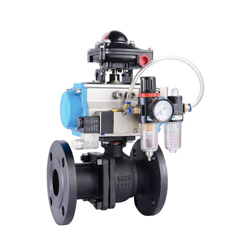 Клапан со сферическим золотником - Q641F-16C - Yongkang Yonlin Industry & Trade Co.,Ltd Yongkang Lianggong Valve Co., Ltd. - пневматический / для контроля / с фланцем