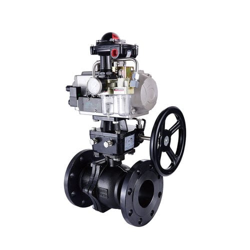 Клапан со сферическим золотником - Q641F-16C - Yongkang Yonlin Industry & Trade Co.,Ltd Yongkang Lianggong Valve Co., Ltd. - пневматический / для контроля / с фланцем
