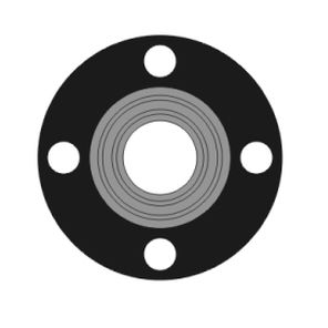 Уплотнитель из ПТФЭ - 1250 series - Phelps Industrial Products LLC - из СКЭП / BS / установленный на фланце