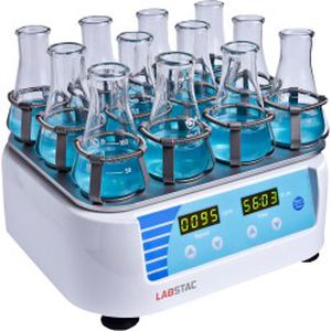 Орбитальный лабораторный cмеситель - LO111 - Labstac Ltd - цифровой / колбы / настольный