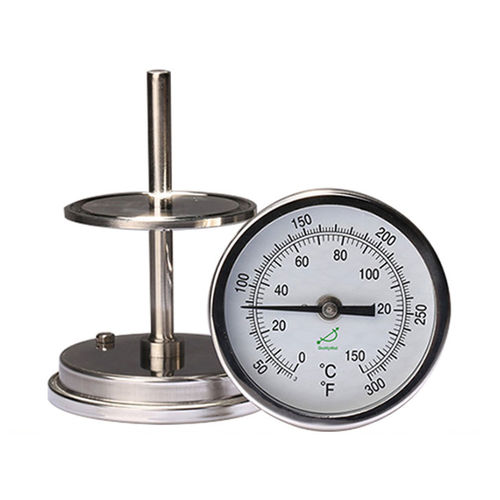 Биметаллический термометр - T400CF - Shanghai QualityWell industrial CO.,LTD. - со шкалой / IP65 / с фланцем