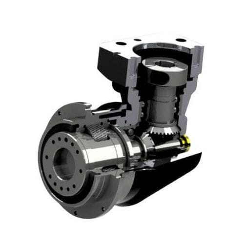 Серворедуктор с винтовой зубчатой передачей - ADR110 - Newstart Planetary Gear Boxes Co.,Ltd. - ортогональный / с вертикальным выходным валом / с установкой на фланце