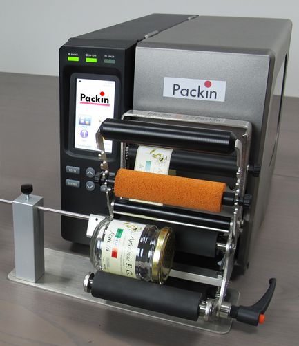 Принтер-аппликатор этикеток самоклеящийся - Pk-50-M - Packin.it - с нанесением этикеток по окружности / для бутылок