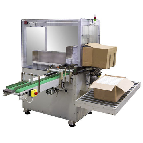 Боковой станок для укладывания в ящики - CM100 - Monolab Srl - для фармацевтических продуктов / для картонных коробок / для блистерной упаковки