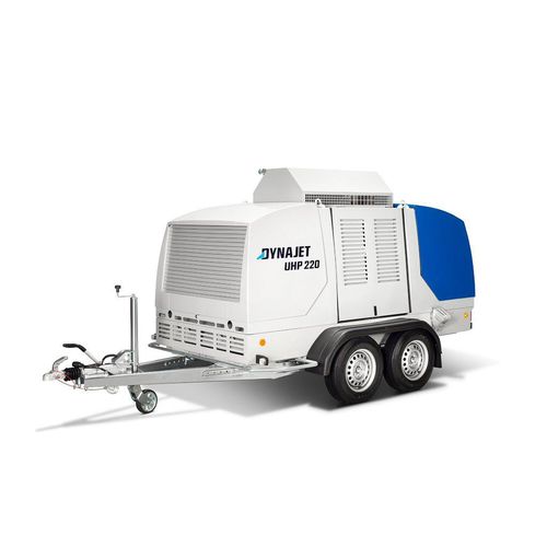 Очиститель высокое давление холодной водой - UHP 220 2800/27 T - DYNAJET GmbH - с дизельным двигателем / мобильный / на прицепе