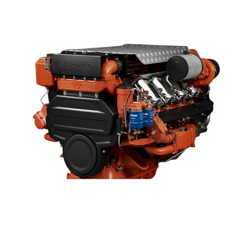 Дизельный двигатель - DI16 072M - SCANIA Industrial & Marine Engines - 8 цилиндров / турбо / морской