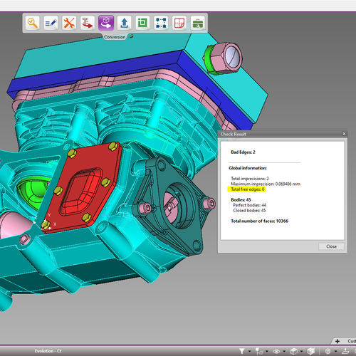 Программное обеспечение для преобразования данных CAO - 3D_Evolution - CORETECHNOLOGIE - САПР механической обработки / для импорта файлов CAO / подтверждения CAO