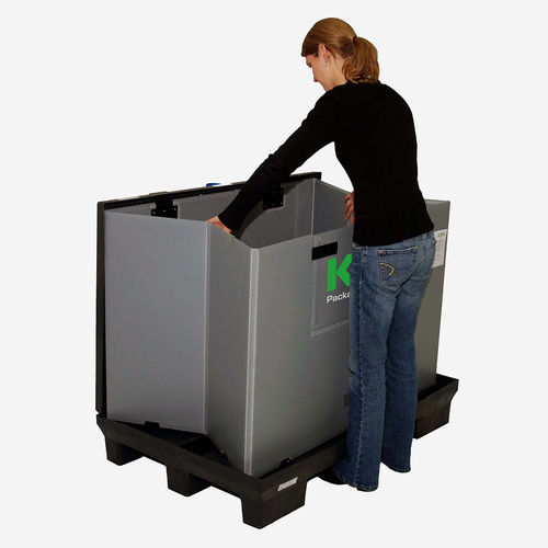 Ящичный поддон из пластика - 2000 SmartFix® series - KTP Kunststoff Palettentechnik - для хранения / для автомобилестроения / для использования в фармацевтике