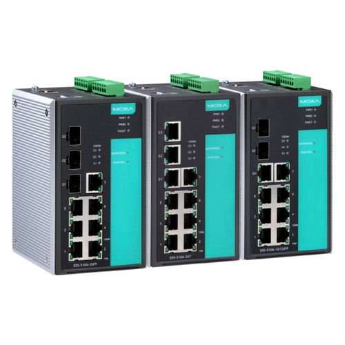 Управляемый коммутатор Ethernet - EDS-510A series - Moxa Europe - 10 портов / PTPv2