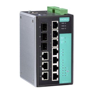 Управляемый коммутатор Ethernet - EDS-P510 - Moxa Europe - 10 портов / PoE / с резервированием