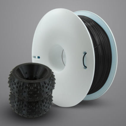 Филамент PLA для принтера 3D - FIBERFLEX 40D - Fiberlogy - 1,75 mm / 2,85 mm / черный