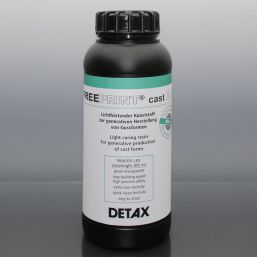 Смола для 3D-принтера из силикона - Freeprint® cast 2.0 - DETAX - синяя / для слуховых аппаратов