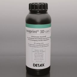 Смола для 3D-принтера из силикона - Luxaprint® 3D cast 2.0 - DETAX - зеленая / для слуховых аппаратов