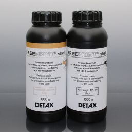 Бежевая смола для 3D-принтера - Freeprint® shell series - DETAX - черная / для слуховых аппаратов