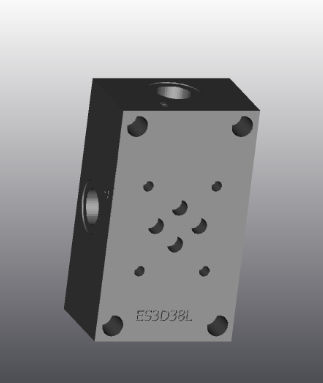 Опорная плита из чугуна - ES3D38L - EUROFLUID HYDRAULIC SRL - прямоугольная / Cetop 3 / гидравлическая