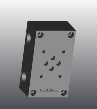 Блок гидравлического сверла 4 канала - ES3D38LL - EUROFLUID HYDRAULIC SRL - из чугуна / Cetop 3