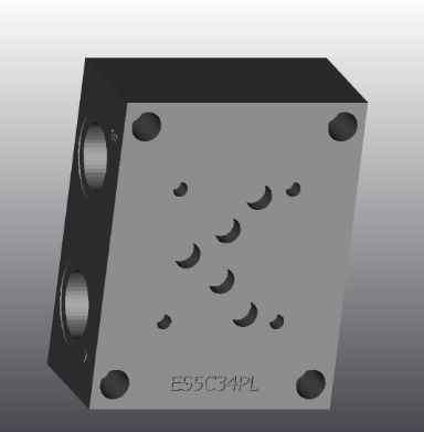 Коллектор 4 канала - ES5C34PL - EUROFLUID HYDRAULIC SRL - из чугуна / Cetop 5