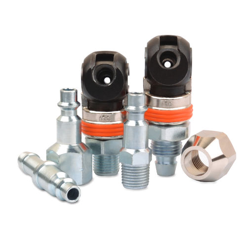 Пневматический фитинг - 460.08-E series - RTC Couplings GmbH - быстрый / нитриловый / из стали