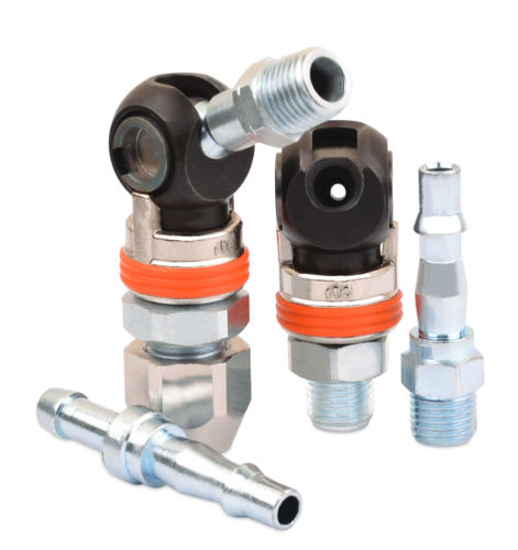 Пневматический фитинг - 466-P series - RTC Couplings GmbH - быстрый / нитриловый / из стали