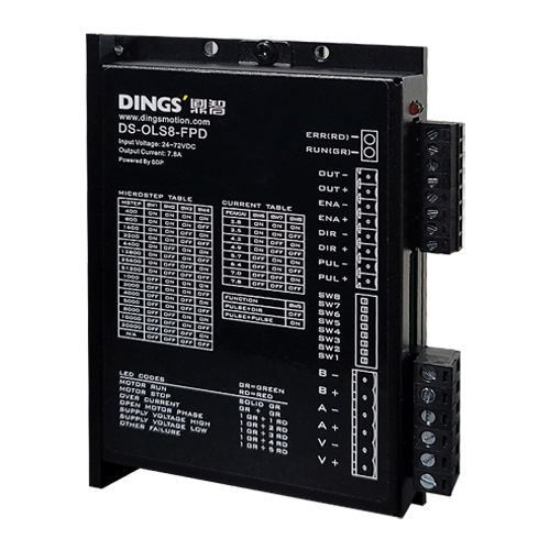Микрошаговый контроллер двигателя - DS-OLS8-FPD - Jiangsu DINGS' Intelligent Control Technology - DC / с открытым контуром