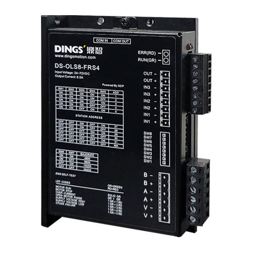 Микрошаговый контроллер двигателя - DS-OLS8-FRS4 - Jiangsu DINGS' Intelligent Control Technology - DC / с открытым контуром / с интерфейсом RS-485