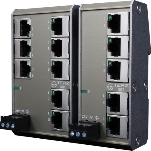 Неуправляемый коммутатор Ethernet - NITE-RF series - TERZ Industrial Electronics GmbH - 8 портов / 5 портов / ProfiNet