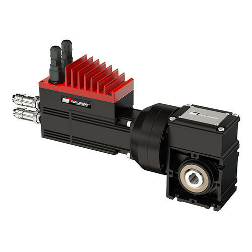 Сервомоторедуктор бесколлекторный двигатель DC - PCDBS series - Mini Motor SPA - червячный / ортогональный / с полым валом