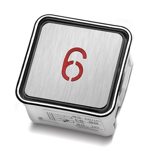 Сенсорная пусковая кнопка - EB210 - SHANGHAI STEP ELECTRIC CORPORATION - со шрифтом Брайля / из нержавеющей стали / с красным светодиодом