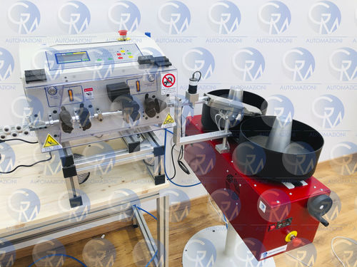 Машина для резки и съема изоляции для кабелей - GM35  - GM AUTOMAZIONI - с вращающейся пластиной / пневматическая / с сенсорным экраном