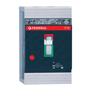 Магнитно-термический выключатель - F12 - Federal Elektrik - 3 полюса / с литым корпусом