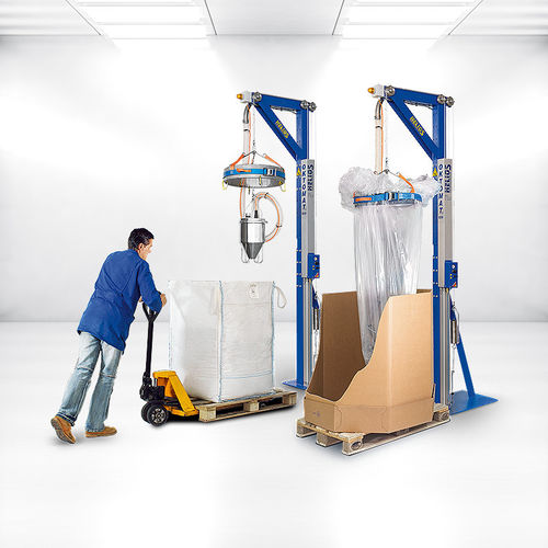 Устройство для опорожнения биг-бэгов насыпного - Oktomat® ECO - HELIOS Gerätebau für Kunststofftechnik GmbH - вибрационное / автоматическое / с поднимающим устройством