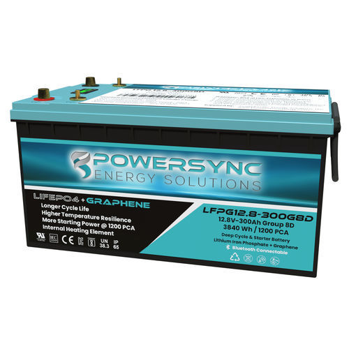 Аккумулятор LiFePO4 - LFPG12.8-300G8D - POWERSYNC Energy Solutions - призматический / 12 В / IEC