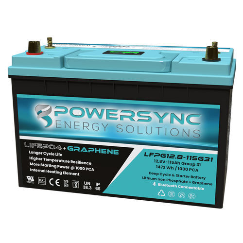 Аккумулятор LiFePO4 - LFPG12.8-115G31 - POWERSYNC Energy Solutions - призматический / 12 В / IEC