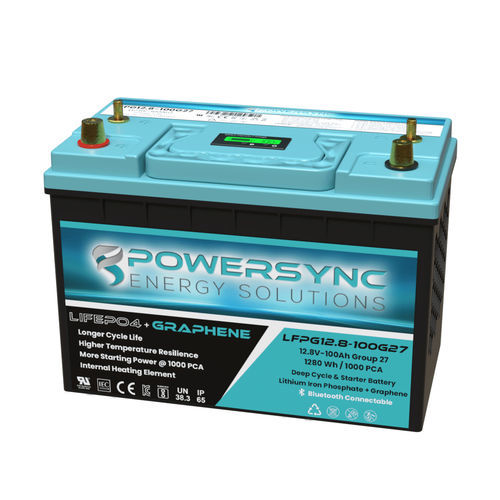 Аккумулятор LiFePO4 - LFPG12.8-100G27 - POWERSYNC Energy Solutions - призматический / 12 В / IEC
