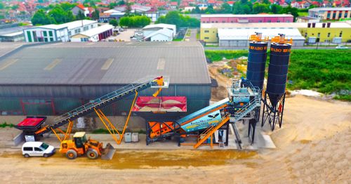Стационарная бетоносмесительная установка - TURBOMIX-100 - Fabo Crushing Screening & Concrete Plants